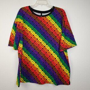UGG Logo Pride T-Shirt Unisex Size L Toni Pride Rainbow Oversized Tee